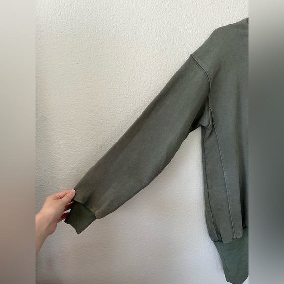 NWT RETROFETE Desreen Asymmetrical Sweater Dress in Army Green Women's Size XS - Picture 3 of 16